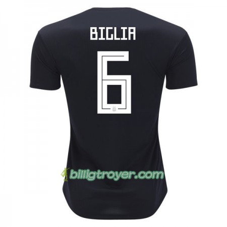 Billige Fotballdrakter Argentina Biglia 6 VM 2018 Bortedraktsett